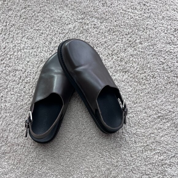 Pilcro leather slingback slides - Picture 2 of 5